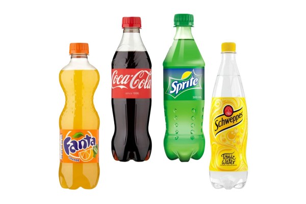 Coca-Cola, Sprite, Fanta, Schweppes 0.5l